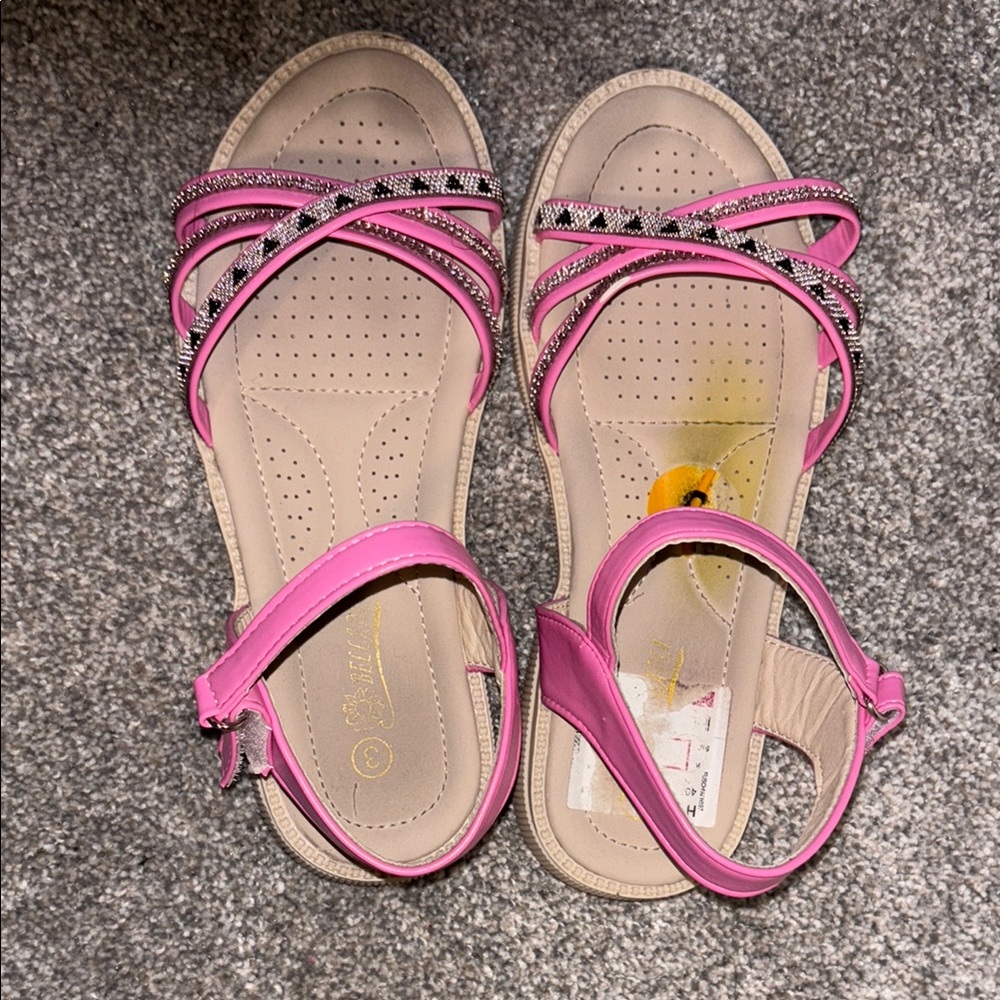 Pink Strappy Sandals